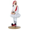 Figurine de Dupont Syldavie en costume traditionnel, fabriquée en résine. Modèle réduit pour collectionneur. Taille 12 cm. Ne convient pas aux enfants de moins de 14 ans.