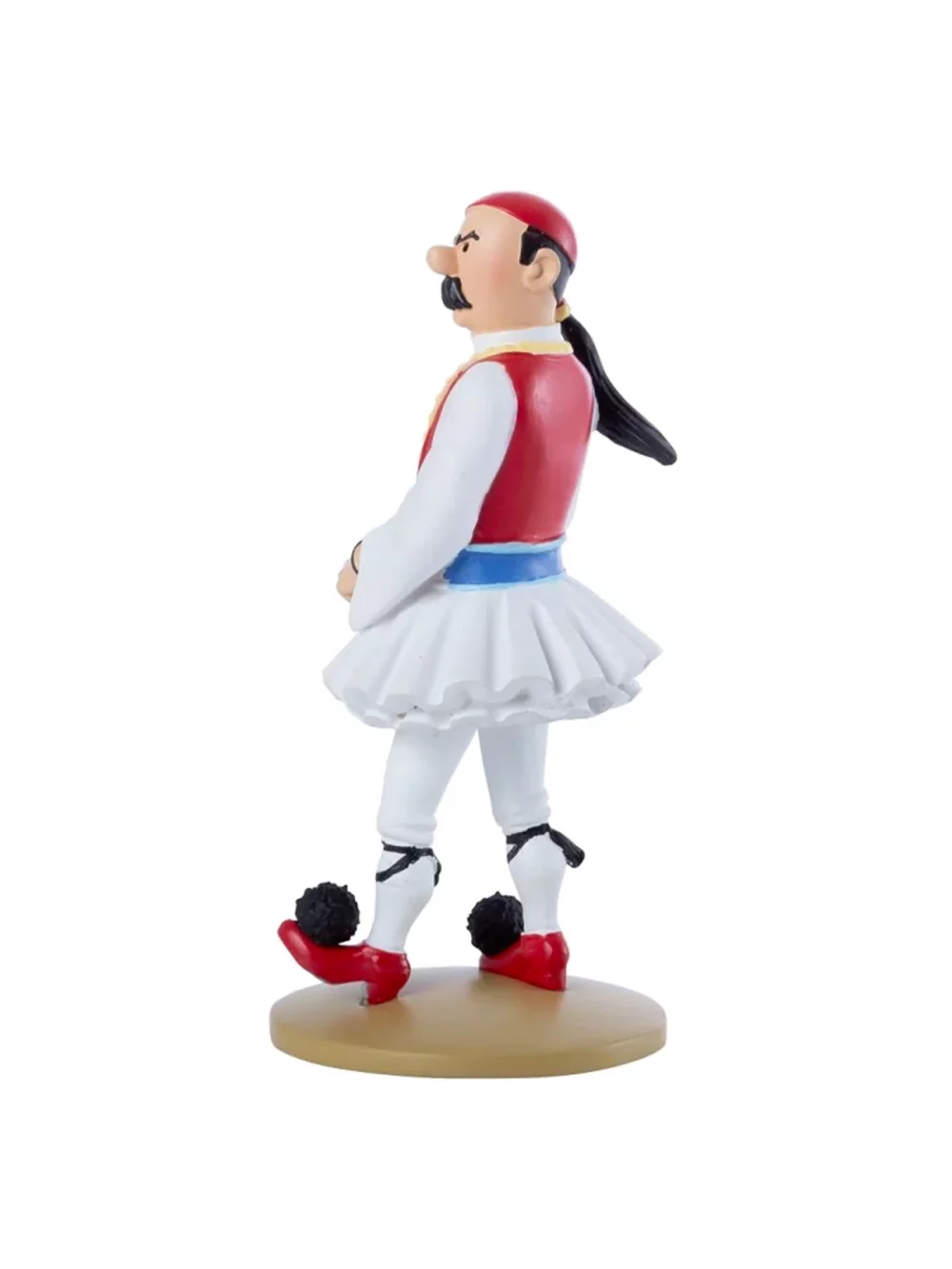 Figurine de Dupont Syldavie en costume traditionnel, fabriquée en résine. Modèle réduit pour collectionneur. Taille 12 cm. Ne convient pas aux enfants de moins de 14 ans.