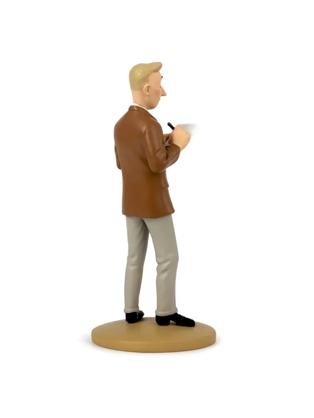 Figurine en résine Hergé reporter, modèle réduit pour collectionneur. Taille: 12 cm.