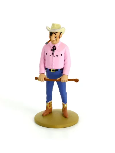 Figurine de Rastapopoulos avec sa cravache, fabriquée en résine. Modèle réduit pour collectionneur. Taille 14 cm. Ne convient pas aux enfants de moins de 14 ans.