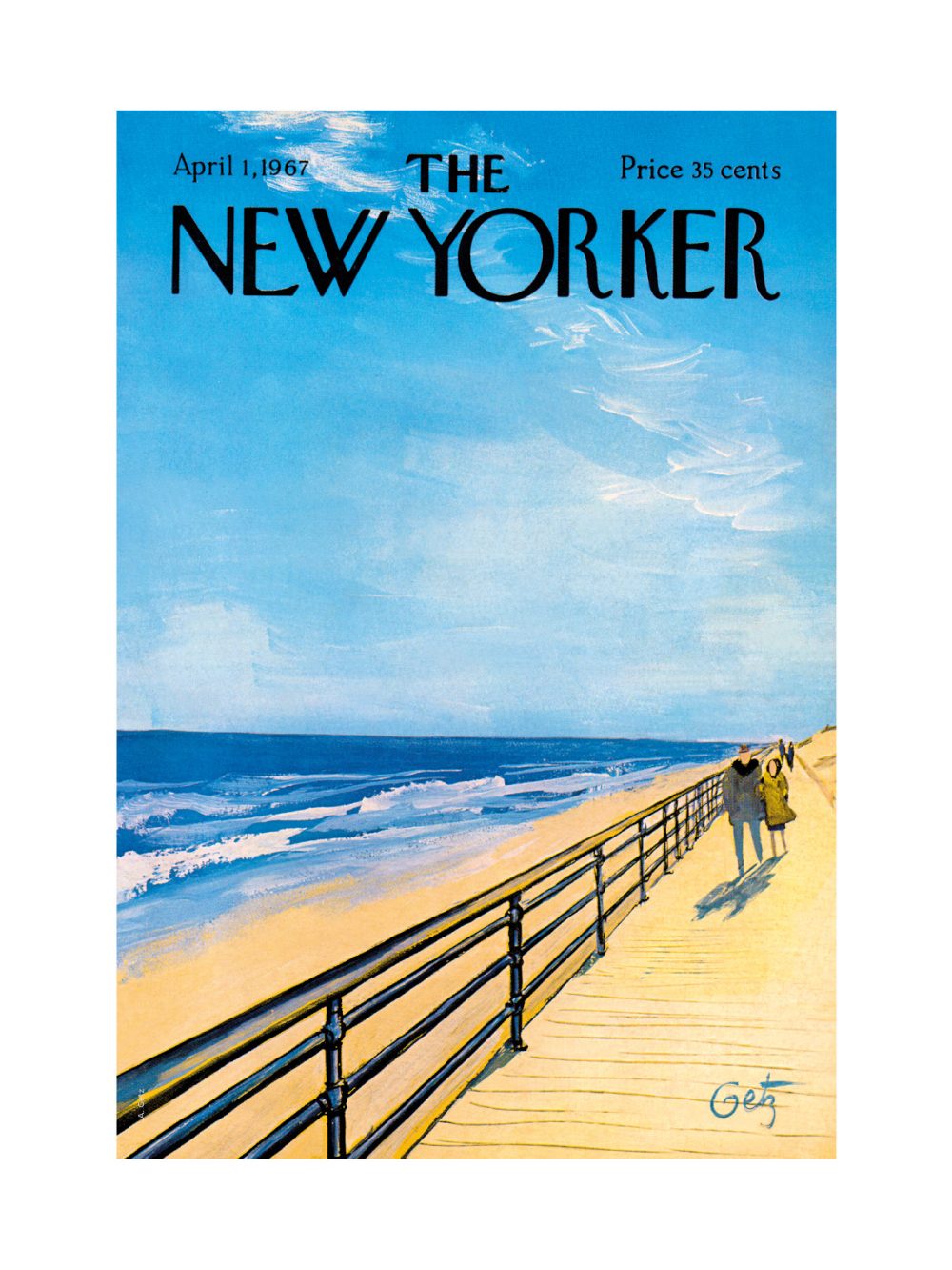 Arthur Getz est celui qui a dessiné le plus de couverture du New Yorker. 213 entre 1938 et 1988. Son trait est emblématique de la revue