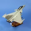 Maquette d'avion Rafale M Aéronavale. Maquette artisanale de décoration en bois massif. Sculptée et peinte à la main. Fournit avec un socle en bois