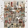 Puzzle représentant la ville de Barcelone, 1000 pièces de Martin Schwartz. A vous de reproduire la capitale Catalane. Taille du puzzle 50 x 70 cm.