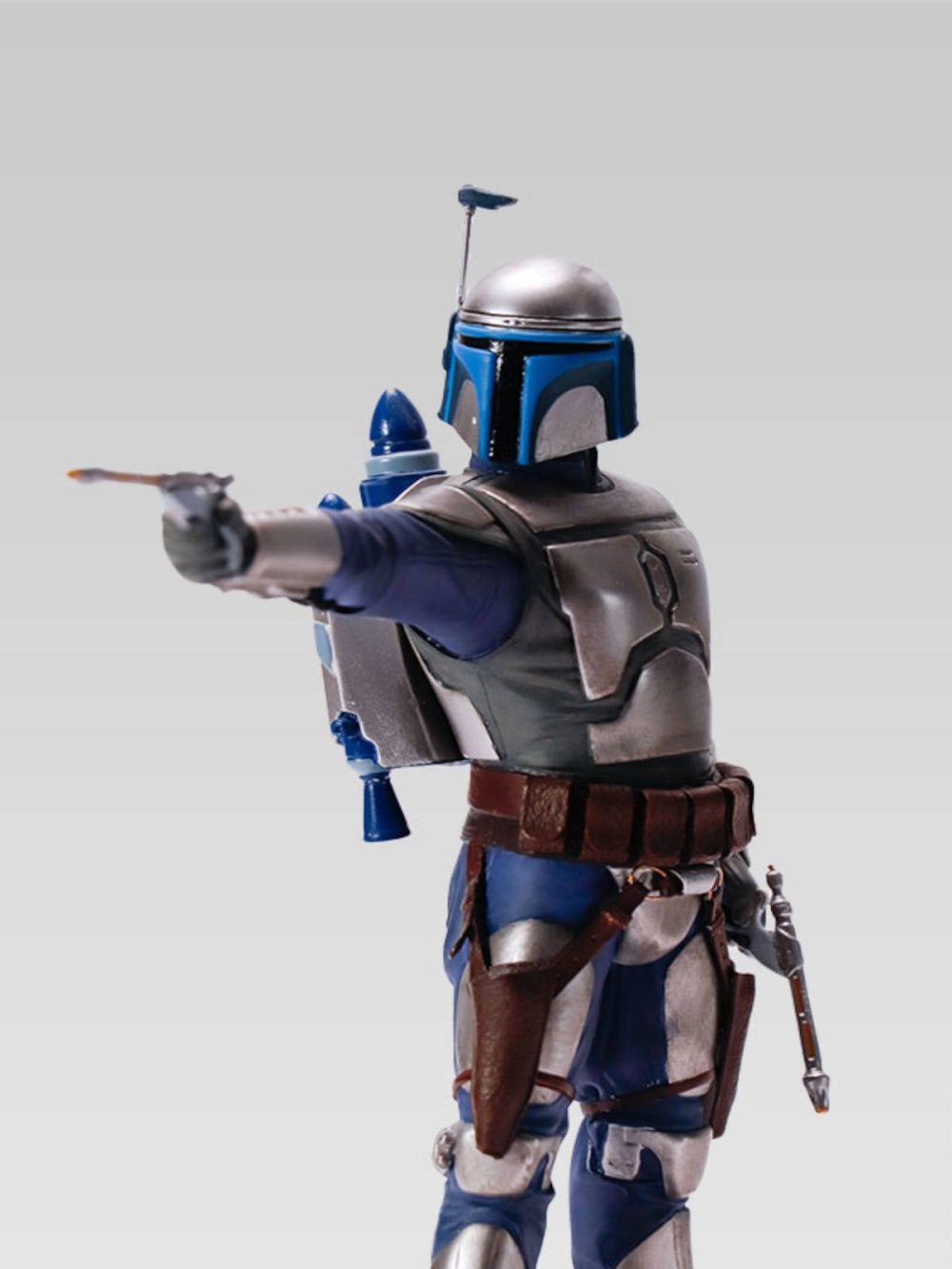 Statue en résine de Jango Fett, le Mandalorien. Figurine de collection, tirage à 500 exemplaires numéroté, sculptée et peint à la main.