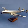 Maquette d'avion Lockheed L.1049 Constellation Super G Lufthansa. Maquette artisanale de décoration en bois massif.