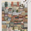 Puzzle représentant la ville de Oslo, 1000 pièces de Martin Schwartz. A vous de reproduire Christiania. Vous trouverez une liste complète des bâtiments ainsi qu’une affiche.