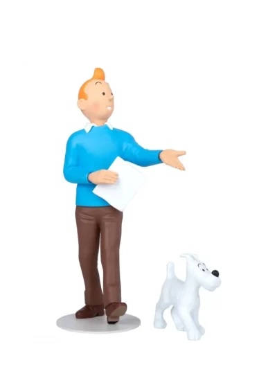 Statuette de Tintin et Milou, collection le musée imaginaire. Statuette de collection, édition numéroté.