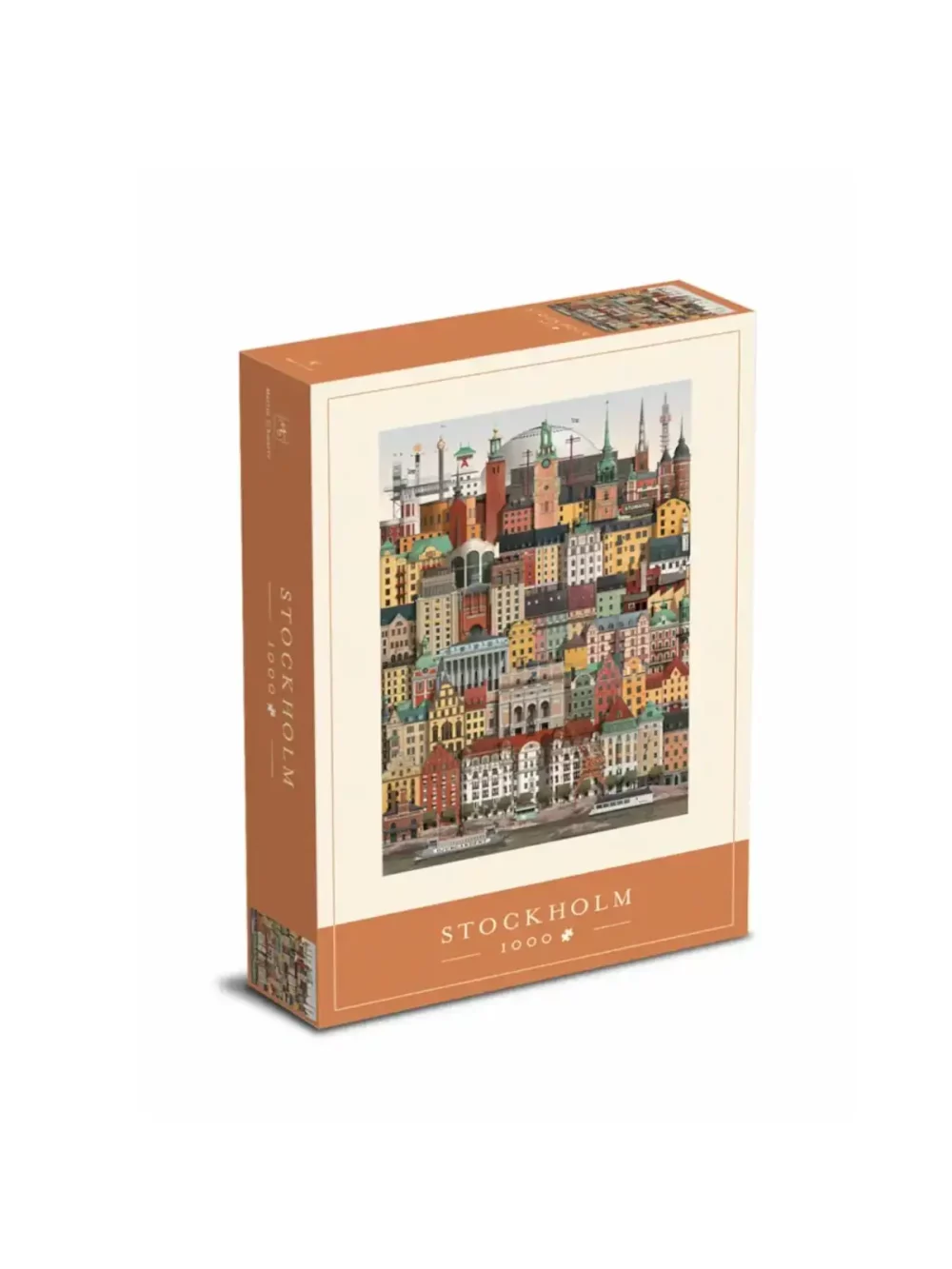 Puzzle représentant la ville de Stockholm, 1000 pièces de Martin Schwartz. A vous de reproduire la venise du nord.