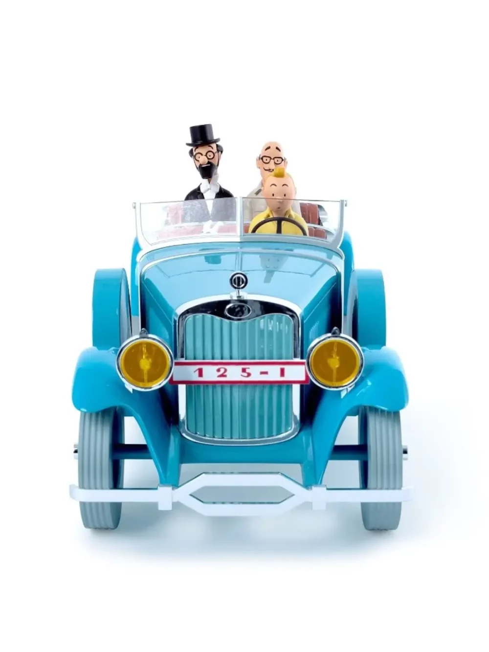 Visible dans une seule case de l’album Les cigares du Pharaon, la voiture conduite par Tintin est unique en son genre.