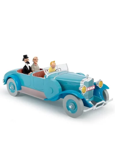 Visible dans une seule case de l’album Les cigares du Pharaon, la voiture conduite par Tintin est unique en son genre.