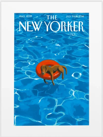 Couverture du New Yorker le 9 juillet 2019 par Mark Ulriksen. Cette illustration trouvera sa plus belle place dans un salon, une entrée ou une chambre.