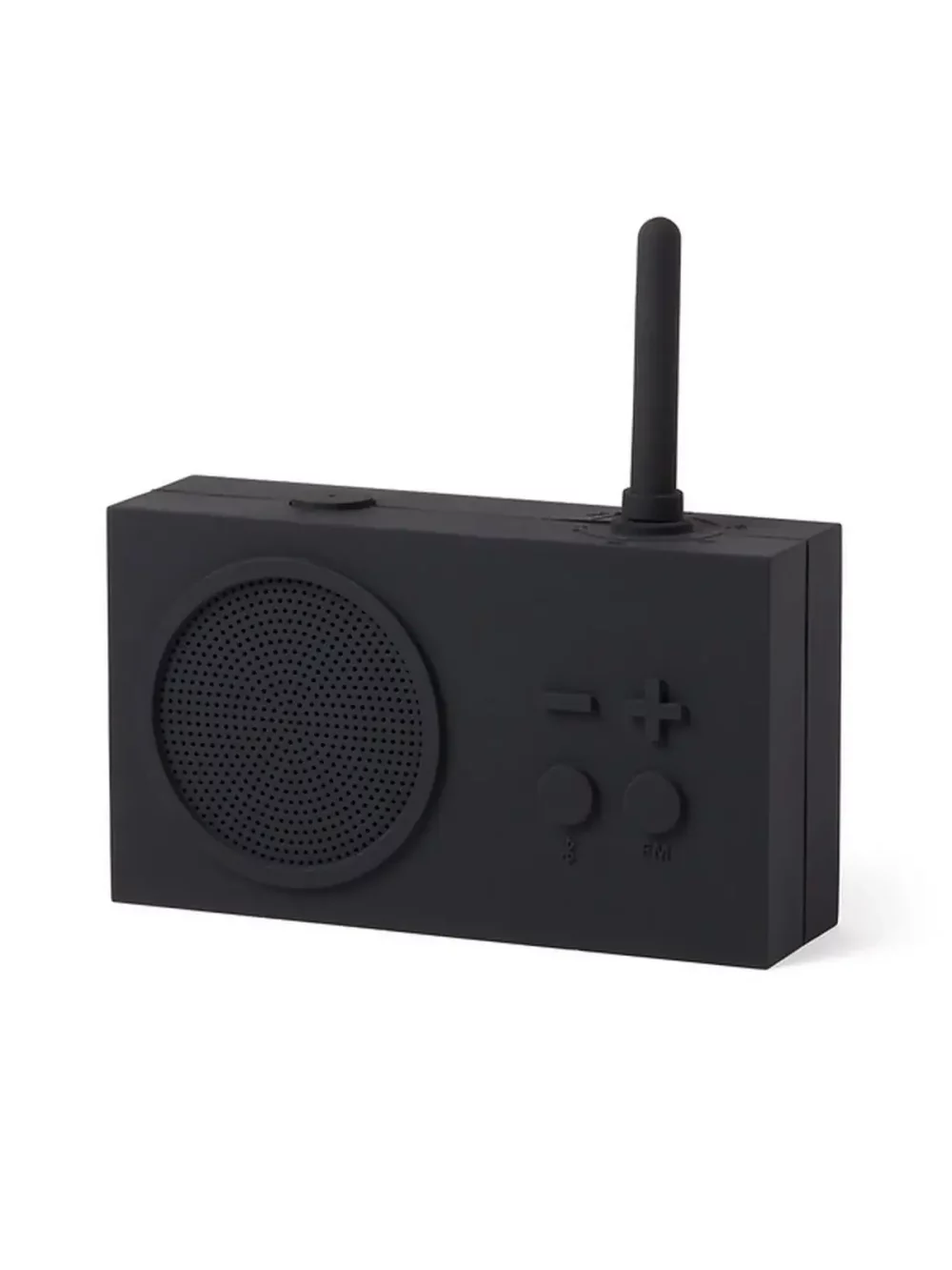 Radio FM & Enceinte Bluetooth® 3W résistante aux projections d’eau. Plage de fréquence : FM 88-108MHz, portée Bluetooth® : 10 m avec une autonomie de 20h.