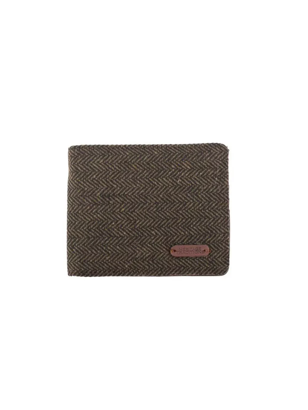 Portefeuille en tweed mélangé de laine de qualité avec un détail intérieur en PU, ce portefeuille est à la fois élégant et fonctionnel.